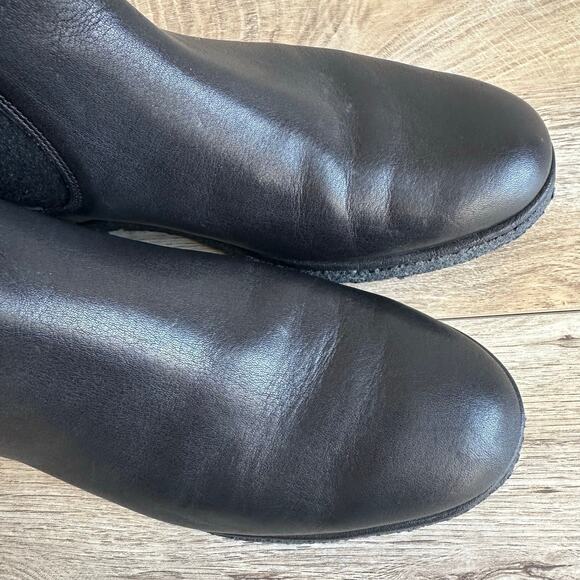 Vince Men's Bonham Leather Chelsea Water Resistant Boot Black 8 - Picture 4 of 12